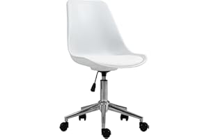 ‎SVITA SVITA Eddy Schreibtischstuhl für Kinder Drehstuhl Kinderschreibtischstuhl Indoor Kinderzimmer höhenverstellbar Weiß