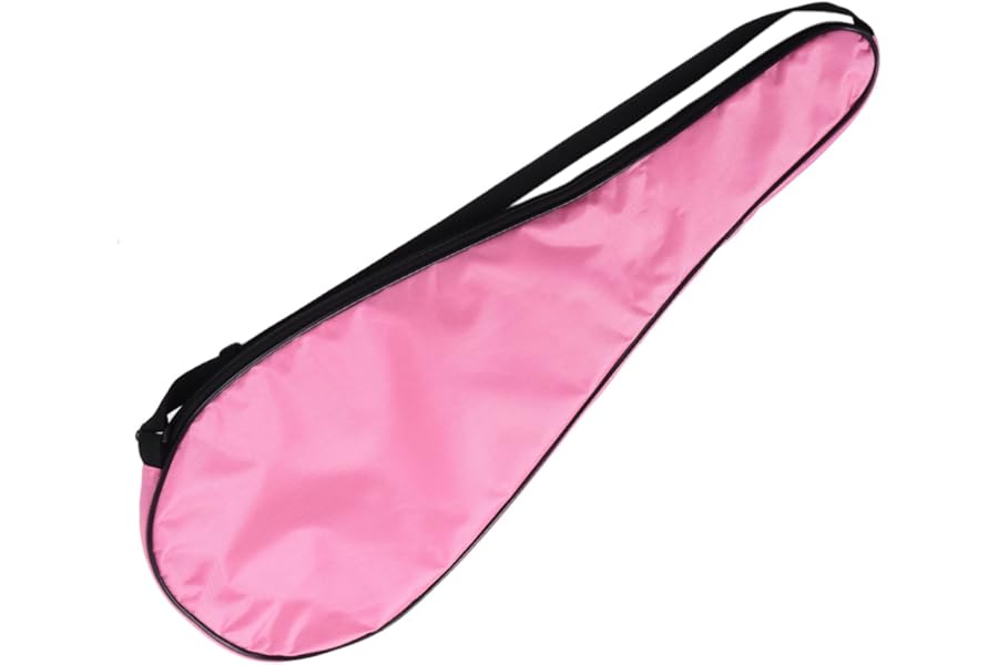 Squash Racquet Cover Bag, Wear Resistant Shockproof Tear Resistant Racket Carrying Bag Anti Scratch for Sports(Pink)