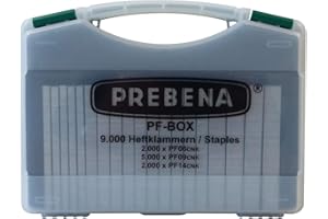 PREBENA HEFTKLAMMERN-SORTIMENTSKOFFER PF-Box, Verzinkt