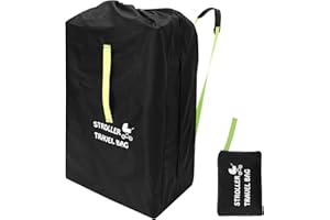 VAVPUP Transporttasche Kinderwagen Flugzeug,63x43x120cm,wasserdichte Kinderwagen Reisetasche aus Oxford Stoff mit Verstellbarem Schultergurt,Praktisches Reisezubehör für Doppelkinderwagen,AUT