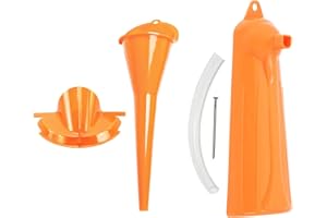 HCmotorku Entonnoir de remplissage d'huile pour carter de manivelle, boîtier primaire, entonnoir de remplissage d'huile anti-goutte, kit d'entonnoirs pour Harley 3 pièces, orange