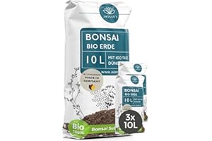 JASKER'S Bonsai Erde Indoor 30 L - Bonsaierde mit 100 Tage Startdünger - Ficus Erde & Bonsaierde Indoor - Ideal zum Umtopfen von Ficus Ginseng & Bonsai - Bonsaisubstrat - Bonsaierde Outdoor