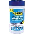 Genware Optima Safe Probe Wipes, Fabric, Blue, Pack of 200