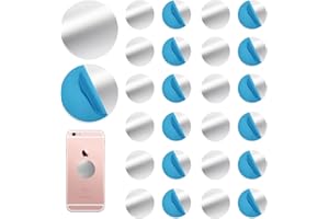 Lunyloer MetallpläTtchen Selbstklebend, 120 Stück Metallplättchen, 3cm Stück Metallplatte MetallpläTtchen Selbstklebend Metallscheiben für Magnetischen Telefonhalter