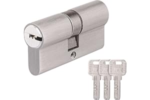 TAKUZA Schließzylinder, 30/30 mit 3 Schlüsseln, Profil-Doppelzylinder, Zylinderschloss, Türschloss Ersatzzubehör, Türschloss Sicherheitsschloss Haustür