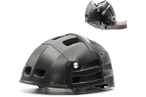 Overade Innovation Française - Casque Pliable Plixi Pour Vélo, Trottinette, Rollers. Certifié Ce En1078, Protège Comme Un Casque Classique. Volume Divisé Par 3. Deux Tailles.