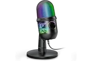 Spirit Of Gamer - EKO 400 RGB | Microfono PC Gaming Professionale | Registra facilmente la tua voce | Ideale per ASMR, Streaming, Youtube, Podcast e Twitch | Microfono USB da Tavolo per PC/PS4/PS5