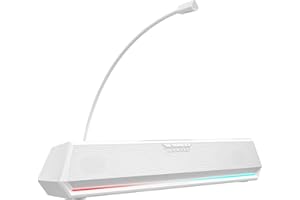 Edifier Hecate G1500 Barra de Sonido para PC Gaming, RGB Brillante, Micrófono Desmontable, Sonido Envolvente 7.1 4 Altavoces con Graves Profundos, Bluetooth 5.3 USB A Audio Jack 3.5mm