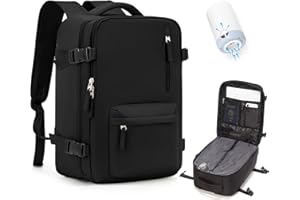 VENATIN Zaino Ryanair 40x30x20 Sottovuoto con pompa,Wizzair Sottovuoto da viaggio 40x20x25 Bagaglio a Mano con compressione sottovuoto,Zaino Easyjet 45x36x20