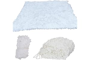 NKHUI 210D Tarnnetz Camouflage, 3x4m – Sonnenschutz für Auto, Camping, Jagd, Party & Fotografie. Ideal für Zelte, Abdeckungen & Dekoration. Robustes Weißes Camo-Netz für Outdoor & Indoor