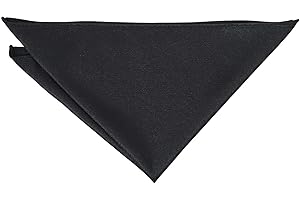 DQT Plain Twill Wedding Pocket Square Handkerchief