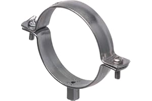 LIRAST Ø 80mm Collier de Serrage à vis pour la Fixation de Tuyau, Tube, ou Câbles Dans les Murs, les Sols