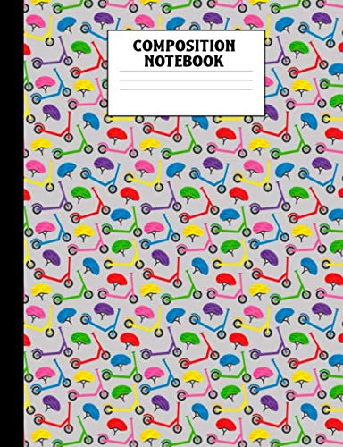 Preisvergleich Produktbild Composition Notebook: Scooter Pattern Wide Ruled Comp Book