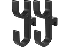 Xujinsongg 2 Pezzi Porta Ombrello per Auto, Gancio per Ombrelli Auto, Gancio Universale Portabagagli, Organizzatore Portabagagli per SUV Auto Camion (Nero)