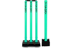 Victory Anime Premium Plastic Stumps Set for All Ages- Ideal for Boys, Girls, and Adults- Durable and Fun Cricket Wicket Set (Wicket Set Only)