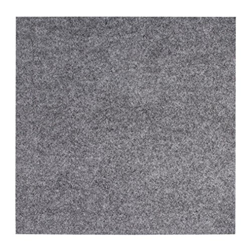 Empressia 7776421/1 Teppichfliesen, 100% Polypropylen, grau, 40 x 40 x 15 cm