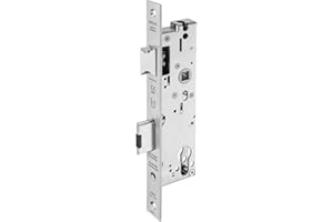 WILKA Panik-Einsteckschloss 6667 für Rohrrahmentüren | Dornmaß 35 mm | Panik-Funktion E | Stulp 245 mm flach Edelstahl | DIN Links und Rechts verwendbar