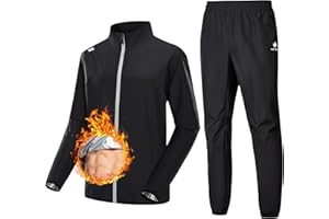 HOTSUIT Schwitzanzug Herren Sauna Suit zum Abnehmen mit Sauna-Jacke Reißverschluss für Sport Boxen