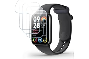 Vauki 4 Pack Protector de Pantalla para Xiaomi Smart Band 8 Pro, Película de TPU Suave Film HD Transparente, Resistente a los Arañazos, Sin Burbujas, Antihuellas, Fácil de Instalar
