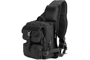 YFNT Tactical Sling Bag Pack Militar Rover hombro Sling Mochila Crossbody Bolsa Para La Caza Camping senderismo