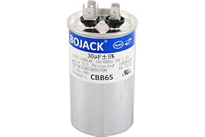 BOJACK 30 uf 370 450 V AC CBB65 motor och fläkt som börjar rund kondensator 30 MFD 10000 AFC