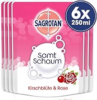 Sagrotan Samtschaum Nachfüller Kirschblüte & Rose, 6 er Pack (6x 250ml)