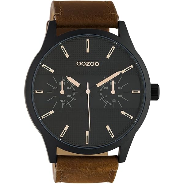 Oozoo Orologio vintage con cinturino in metallo milanese 44 mm rosa/bianco/rosa C9916, oro rosa-bianco, Bracciale