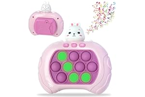 ROUSKY Szybka Bąbelkowa Zabawka dla Dzieci i Dorosłych - Mała, Przenośna do Redukcji Stresu, Fidget dla Chłopców, Dziewcząt, Młodzieży (Króliki)