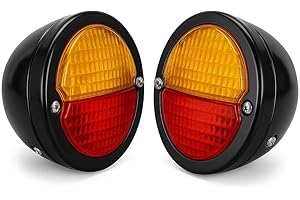 ‎BAJATO Bajato: Runde Vintage Traktor Hinten Heck Lampe Licht mit Nummernschild Fenster - 11000801