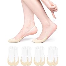 Calzini Con Cuscinetto In Silicone Per Ballerine E Tacchi - Antiscivolo E Comodi - Foto 4