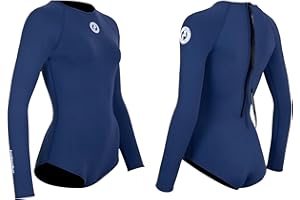 Two Bare Feet Women's 2mm Neoprene One-Piece Wetsuit – Premium Swim Suit for Surfing, Swimming, Scuba Diving & Water Sports, Flexible, Durable, Multiple Styles