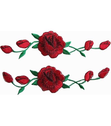 Pair Of Purple Thistle Flower Patches Iron Sew On Badge Patch - Foto 11