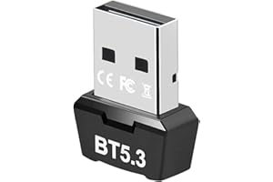 XIEANDKONG Adattatore Bluetooth 5.3 Bluetooth Stick PC Supporta Windows 8.1/10/11 Plug and Play Nessun Driver Computer USB Wireless Ricevitore Bluetooth Trasmettitore Cuffie Audio Bluetooth