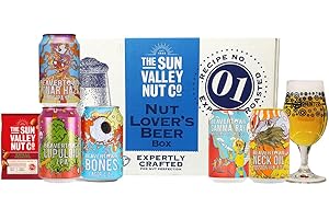BEER HUNTER Beavertown Brewery British Craft Beer Gift Set (5 x 330ml Cans) - Neck Oil, Gamma Ray, Bones, Lunar Haze & Blood Orange IPA - Gifts For Him, For Her, Christmas, Birthday's, Father's Day