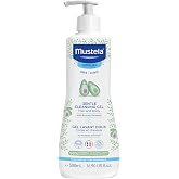 Mustela Baby Gentle Cleansing Gel - Baby Hair and Body Wash - Powered by Vitamin B5 with Natural Avocado - Biological