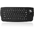 Docooler 2.4GHz Wireless Mini Keyboard with Trackball Mouse Scroll Wheel Remote Control for Android TV Box Smart TV PC Notebook