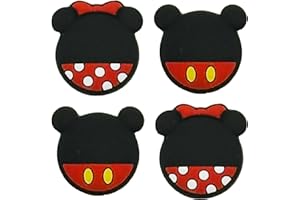 TCPENG® Thumb Grip Caps Compatible with Nintendo Switch/OLED/Switch Lite, Soft Silicone Joystick Grip Cute 3D Analog Stick Cover (Mickey_Minnie)