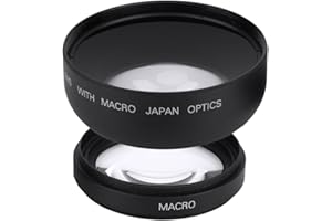 TANGXI Objectif Grand Angle, Objectif Grand Angle 52mm 0.45X, Objectif de Conversion Universelle Macro de Haute Transmittance pour Canon pour Nikon pour appareils Photo Sony