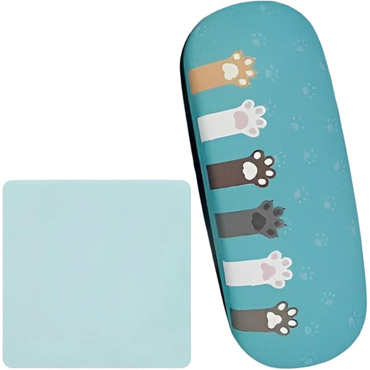 Minging Etui Lunettes, 4pcs PU Etui Lunettes Rigide Boite A