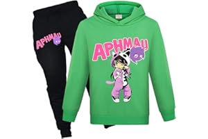 MOEYIQI Girls Hoodie Tracksuit Kids Sports Hoodies and Jogging Pants Clothing Set 1-13 Years