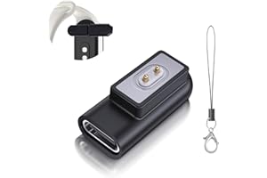 Ermorgen 1 Stück USB C Adapter Kompatibel für Xiaomi Band 9/9 Pro/Smart Band 8 Pro, Xiaomi Band 8,Band 8 Active, Redmi Watch 3/3 Lite, Redmi Watch 5 Active/5 Lite /4/3 Active, Redmi Band 2- Schwarz