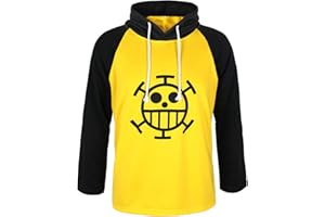 CoolChange Haut à Capuche Trafalgar Law | Sweat à Manches Longues dans Le Style de l'Équipage du Heart | Tailles: S - XXL