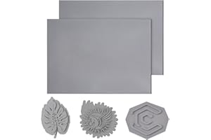 Creatorally Goma Sello Laser, Caucho Sellos para Grabado 2 Hojas, A4 2,3mm de Espesor for Personalizados Almohadilla de Tinta, Bloques de Tallado y Corte para Hacer uno Mismo