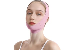 SEELENKLANG Doppelkinn Entferner Maske, Kinnmaske Straffer Schlafen, V Line Lifting Mask, Wiederverwendbare Chin Strap, V Gesichtsmasken Für alle Gesichtsformen