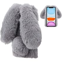 LCHDA Plüsch-Hülle Für Huawei P30 Lite – Kuscheliger Kaninchenpelz, Mit Strass, Stoßfest & Wintertauglich