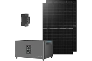 MARSTEK JUPITER C Plus Balkonkraftwerk mit 2×500W Solarpanel & CT002 – 2,56 kWh Speicher, 4×MPPT, 2400W Eingang, erweiterbar auf 10,24 kWh, IP65, 6000 Zyklen,0% MwSt - Nur für Privatpersonen