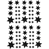 540 Stück Glitzer Sterne Aufkleber - Laser Effekt Sticker 1,5cm Für Weihnachtsdeko & Basteln