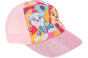 EPLUSM PAW Patrol Baseball Cap, Kappe Sonnenhut für Mädchen mit Klettverschluss ab 2-10 Jahren, 100% UV Schutz Sommer Geschenk