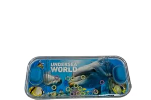 Makio Mini giochi d'acqua. Giochi d'acqua ad anelli per ragazze e ragazzi. Gioco di abilità di viaggio. Aguaplay. Acqua Geme. Aqua Play. (Delfino)