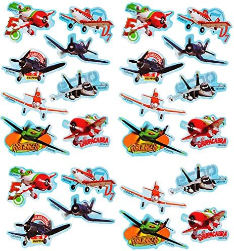 72 tlg. Set _ Aufkleber / Sticker - " Disney Planes - Flugzeuge Dusty " - selbstklebend - für Jungen - Flugzeug Stickerset Kinder - z.B. für Stickeralbum / Figuren - Fahrzeuge / Cars